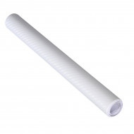 Folie colantare auto Carbon 3D - Alb (3m x 1,27m) - Img 2