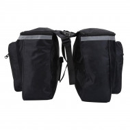 Geanta de transport negra pentru bicicleta cu 4 compartimente AVX-RW1 - Img 3