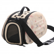 Geanta de transport pentru caine sau pisica culoare Beige AG644T - Img 3