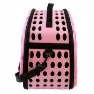 Geanta de transport pentru caine sau pisica marime L culoare Roz AG644S - Img 6