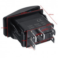 Intrerupator ”FRONT DIFFERENTIAL LOCK” pentru Off-Road, ATV, SSV, QUAD - Img 3