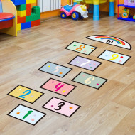 Joc pentru copii prescolari, Sotron Mini, din autocolant autoadeziv, 130 x 45cm - Img 5