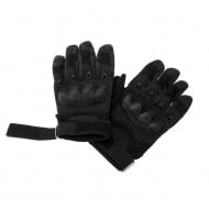 Manusi Tactice cu elemente de protectie, marime L, cu destinatie Moto, ATV, SSV, QUAD, culoare Neagra - Img 6