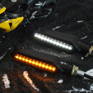 Set 2 lampi Semnalizare Moto SECVENTIALA, cu 2 functii, pozitie si semnalizare, 12V - Img 2