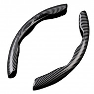 Set 2 ornamente volan finisaj CARBON NEGRU, dimensiune universala - Img 3