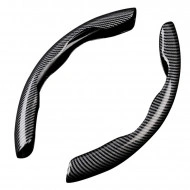 Set 2 ornamente volan finisaj CARBON NEGRU, dimensiune universala - Img 3
