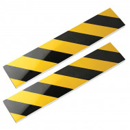 Set 2 placi de protectie coliziune portiera auto pentru garaje sau parcari, 50 x 10 cm - Img 3