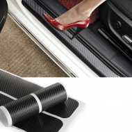 Set 4 bucati protectie praguri Carbon 3D Universal culoare neagra - Img 3
