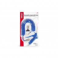 Set de suflat cu pistol, furtun spiralat, cuplaje, 10ATM - Img 2