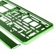 Suport numar inmatriculare din plastic, calitate Premium, culoare VERDE - Img 1