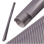 Folie colantare auto Carbon 5D Lacuit Argintiu (3,0m x 1,52m) - Img 2