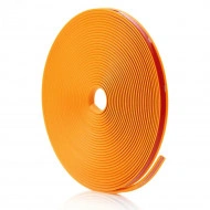 Inele de protectie si decor jante, adezive, din plastic flexibil - PORTOCALIU - Img 2