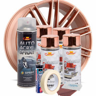 Kit complet reparatie si vopsire jante culoare Cupru Metalic, V4 - Img 2