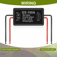 Modul Strobo Flash pentru lampa Stop Frana, alimentare 12V - 24V, auto, moto, camion - Img 5