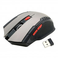 Mouse Optic Gaming Wireless, 1600 DPI, culoare Silver - Img 1