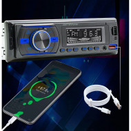 Player Auto RGB, 4 x 50W, model 7021A, cu Bluetooth, Telefon, Radio, MP3, AUX, Card, Telecomanda - Img 1