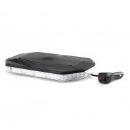 Rampa luminoasa girofar, culoare Orange, alimentare 12/24V, 48 LED-uri, protectie IP56, montaj cu magnet - Img 3