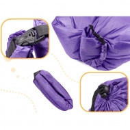 Saltea Autogonflabila "Lazy Bag" tip sezlong, 230 x 70cm, culoare Violet, pentru camping, plaja sau piscina - Img 2