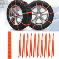 Set 10 benzi Anti-Derapante pentru Anvelope Auto, reglabile, lungime 93,5 cm - Img 8