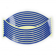 Set 16 inele din autocolant pentru jante culoare Albastru Lucios - Img 2