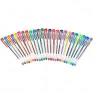 Set 25 piese, Pixuri cu gel multicolor cu sclipici (glitter) - Img 6