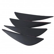 Set 4 buc. aripioare ornamentale bara tuning, culoare neagra - Img 4
