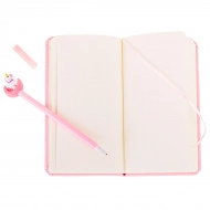 Set Cadou pentru Copii, Caiet cu Unicorn finisat cu piele ecologica + Pix cu Unicorn - Img 4
