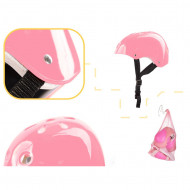 Set Protectie pentru copii, 7 piese, model SKATEBOARD, culoarea Roz - Img 2