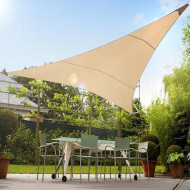 Umbrar de Gradina Triunghi, protectie UV GREENBLUE GB501, crem, 4,0 m - Img 3
