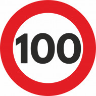 Autocolant Sticker "Limita Viteza" Reflectorizant - 100km/h