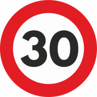 Autocolant Sticker "Limita Viteza" Reflectorizant - 30km/h