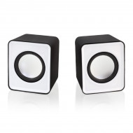 Boxe Stereo 2.0 cu conectare USB & Jack, putere 2 x 3W, culoare alba - Img 4