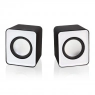 Boxe Stereo 2.0 cu conectare USB & Jack, putere 2 x 3W, culoare alba - Img 4
