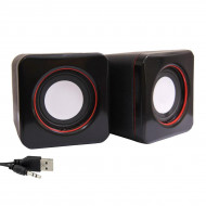 Boxe Stereo 2.0 cu conectare USB & Jack, putere 2 x 3W, culoare neagra - Img 1