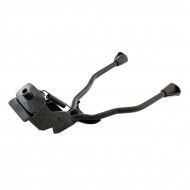 Cric bicicleta cu picior dublu, culoare neagra - Img 4