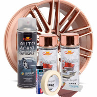 Kit complet reparatie si vopsire jante culoare Cupru Metalic, V2 - Img 2