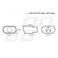 Ornament toba esapament din otel inoxidabil MT 019BLC - Img 3