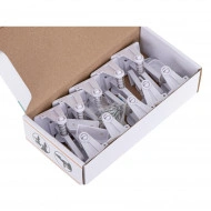 Set 10 blocaje protectie copii pentru sertare sau dulapuri, din plastic, culoare alba - Img 5