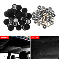 Set 12 clipsuri pentru reparatii tapiterie plafon auto, culoare Negru - Img 3