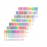 Set 140 piese, Pixuri cu gel multicolor cu sclipici (glitter) - Img 6