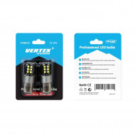 Set becuri auto cu LED CANBUS compatibil P21/5W BA15D 15 SMD 7.5W Alb 12/24V, destinat competitiilor auto sau off-road - Img 2