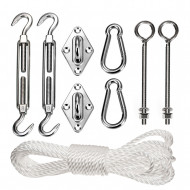Set montaj Umbrar de Gradina din INOX GB508, 9 piese - Img 1