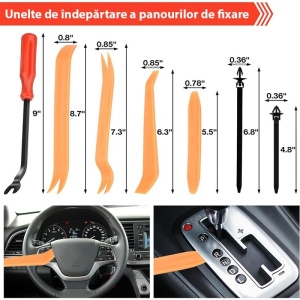 Set leviere si scule extragere clipsuri fixare auto