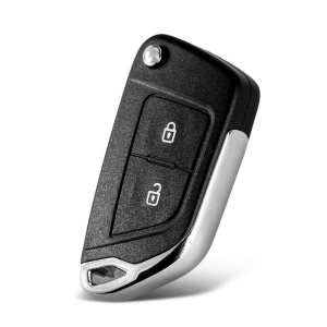 Carcasa cheie neagra Techstar KS-106 cu butoane pentru Peugeot