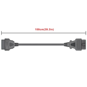 Cablu prelungitor OBD2 100 cm intins, conectori drepti 16 pini