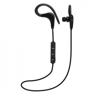 Ασύρματα ακουστικά Techstar® BT200, Bluetooth 4.1, ήχος HD, ανθεκτικά στον ιδρώτα, χειριστήριο στο καλώδιο, μαύρα - Img 2