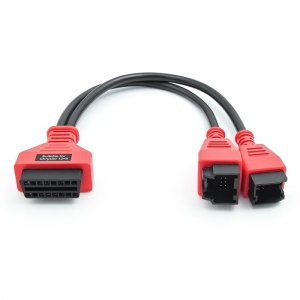 cablu adaptor techstar obd2 12 pini la 8 pini vedere frontala