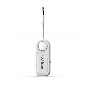 Adaptor audio wireless Techstar M28 alb vedere laterala