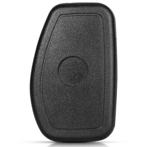 Carcasa cheie auto Techstar briceag flip NE72 2 butoane - vedere spate carcasa (neagra)