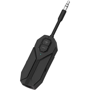 Avdio oddajnik in sprejemnik Techstar M126, Bluetooth 5.4, brezžičen, prenosen, združljiv s televizorji, računalniki, zvočniki in slušalkami, AUX 3,5 mm, polnilna baterija, dvojni način TX/RX, črn